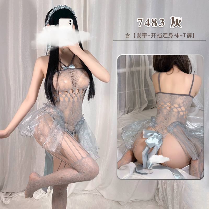 Fei Mu traje de lencería sexy medias sexy al por mayor medias sexy tentación pijamas sexy 7483