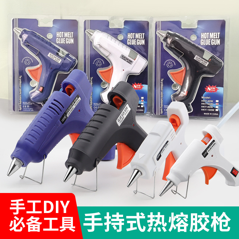Mayorista industria multicolor burbuja empaque pistola de fusión en caliente pistola de pegamento especial casera mano pistola de fusión en caliente DIY herramienta pistola de fusión en caliente
