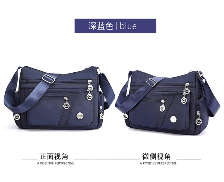Ladies' fashionable crossbody bag, casual waterproof nylon shoulder bag, trendy and versatile mom bag, business bag wholesale and consignment undefined