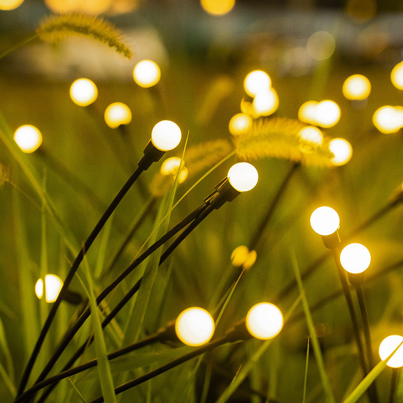 Plant Firefly Lamp Ground Lamp Lawn Lamp Night Light Landscape Lamp Led Solar Outdoor Waterproof Garden Lamp