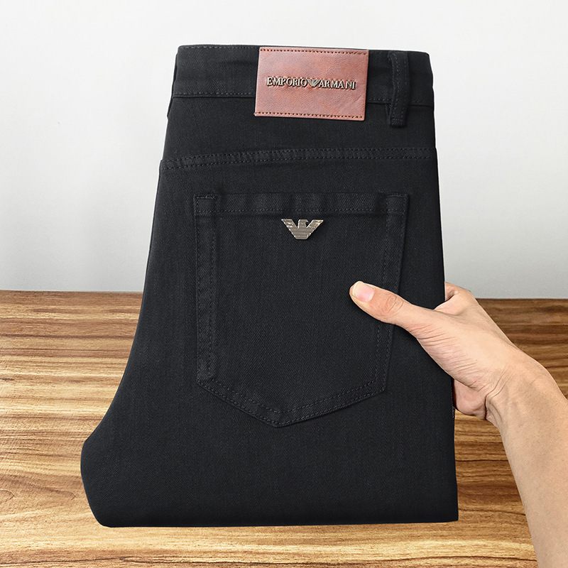 飞鹰EMA.欧货牛仔裤男轻奢弹力小直筒修身欧洲站跨境原标裤子批发