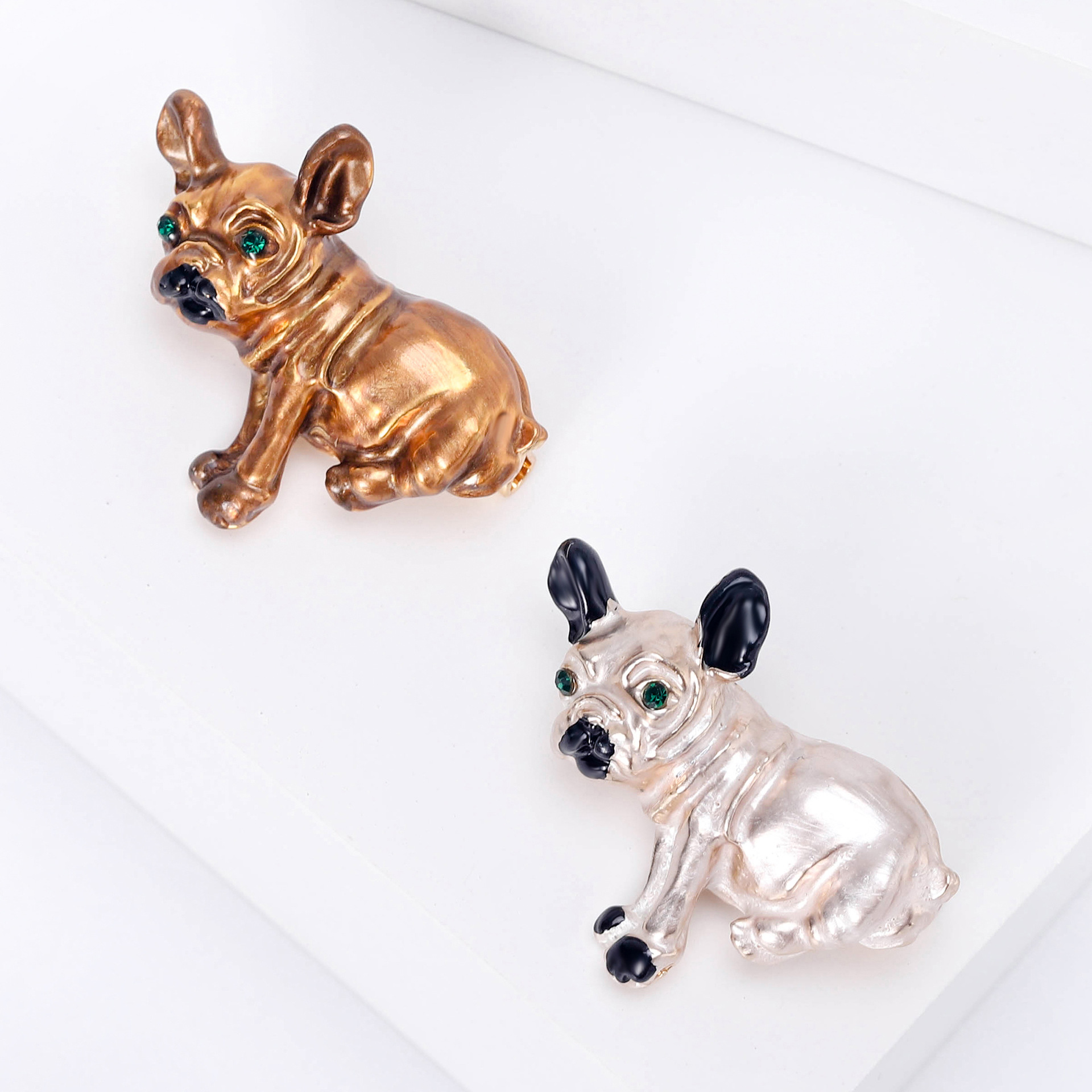11g Weight Brooches Classification Holiday, Banquet, Daily Occasion Alloy Material Dog Pattern Women's Gender Enamel Design Basic Style Basic Pin Dog Alloy Enamel Women's Brooches 1
