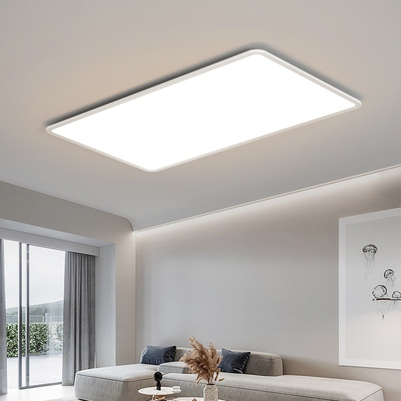 無縫隙高亮護眼長方形客廳燈全光譜led吸頂燈臥室燈中山燈具