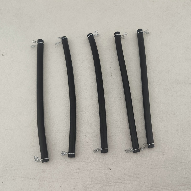 现货供应汽油机化油器油管16cm带卡箍橡胶燃油管输油管汽油机配件