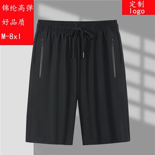 品质款冰丝锦纶运动短裤男外贸休闲健身速干跑步冰丝宽松五分裤