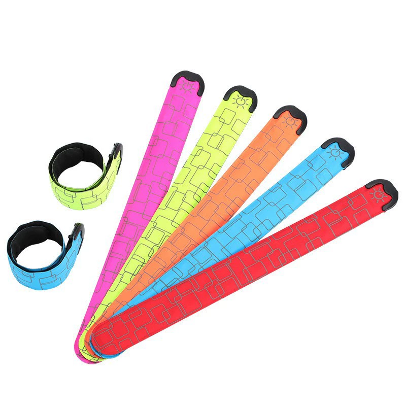 Amazon New Snap Ring Браслет USB Перезаряжаемый флэш-ремешок на запястье Светодиодный светящийся атмосферный свет Спортивная повязка