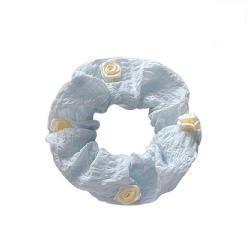 French girl rose hair rope sweet small hair ring elegant temperament hair rope large intestine ring Japanese and Korean hair accessories headdress