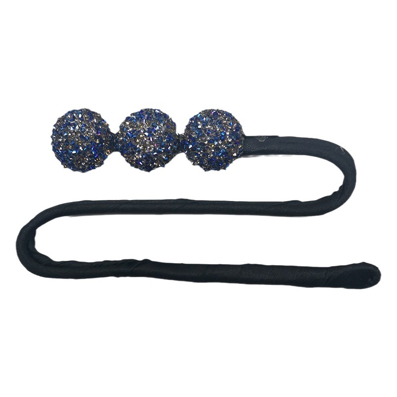 Symphony Resin Diamond Hairpin Hairpin Female Flower Bud Hair Accessories Simple Artifact Shiny Rhinestone Stick Ball Head