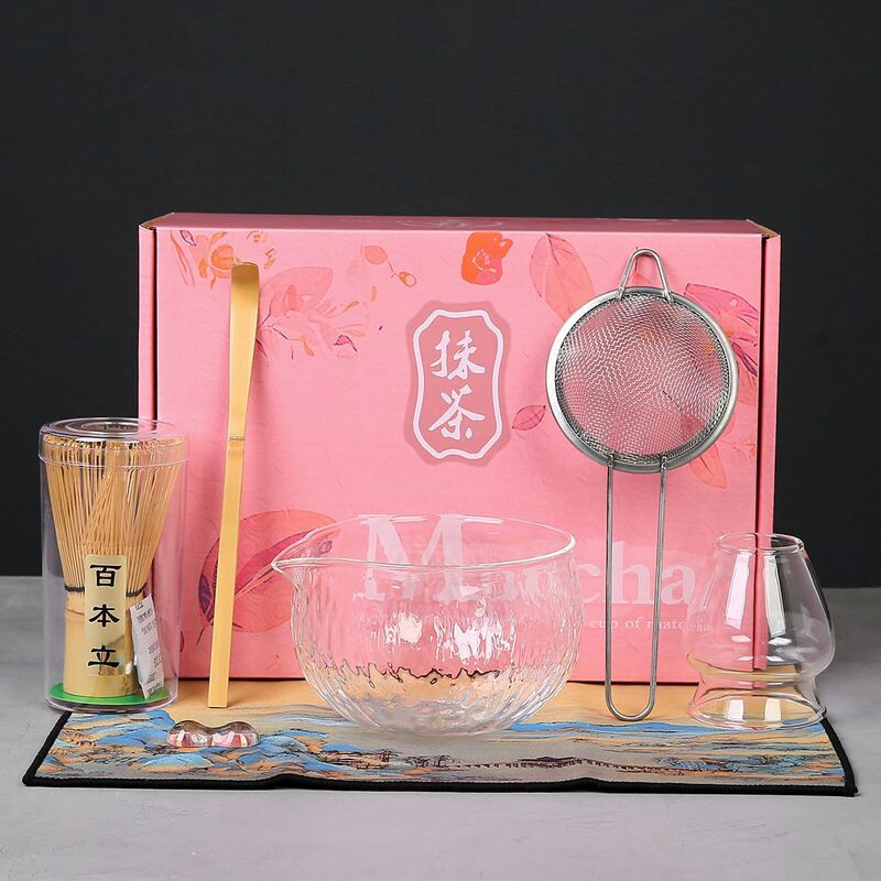 7-Piece Matcha Making Tool Set, Tea Whisk Set, Matcha Bowl, Egg Beater, Bamboo Goodies