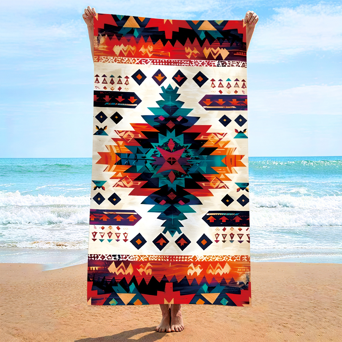 New, Popular, Beach Towels, Custom Printed Towels, Seaside Vacation Absorbent Beach Towels_voghion.com