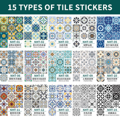 PAG rental house renovation wall self-adhesive wall wallpaper self-adhesive wholesale Mexican style tiles NHT11