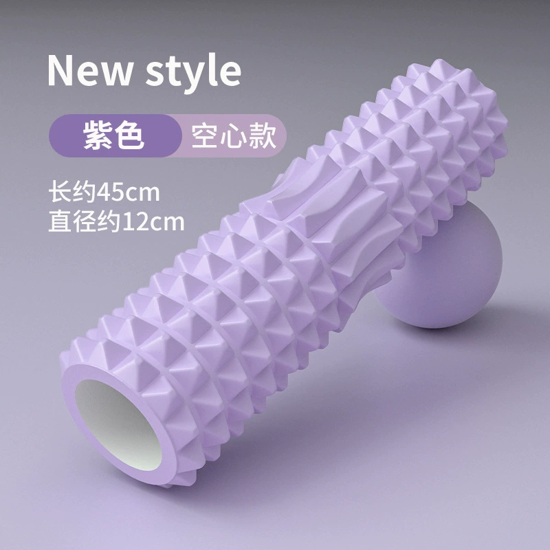 Foam Roller Crescent solid dual-section, textured massage column, 45 cm (also 30/33 cm)