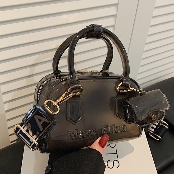 New Pvc Barbie Jelly Bag, Fashionable and Versatile Soft Handle Bag, Stain-Resistant and Easy to Wash, Summer Women's Cross-Body Bag New Pvc Barbie Jelly Bag, Fashionable and Versatile Soft Handle Bag, Stain-Resistant and Easy to Wash, Summer Women's Cross-Body Bag