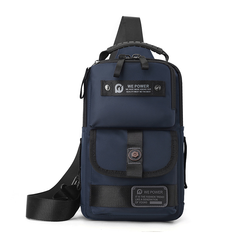 Wepower nuevo hombre deportivo de bicicleta mochila de hombro casual al aire libre mochila de brazo inclinado de gran capacidad bolso de pecho multifuncional