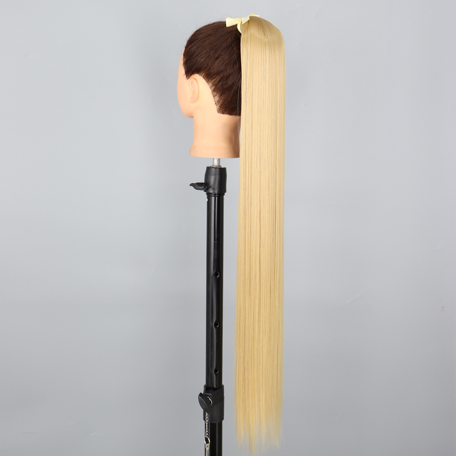 85CM correa de cola de caballo fibra química peluca damas 34 pulgadas extensiones de cabello recto