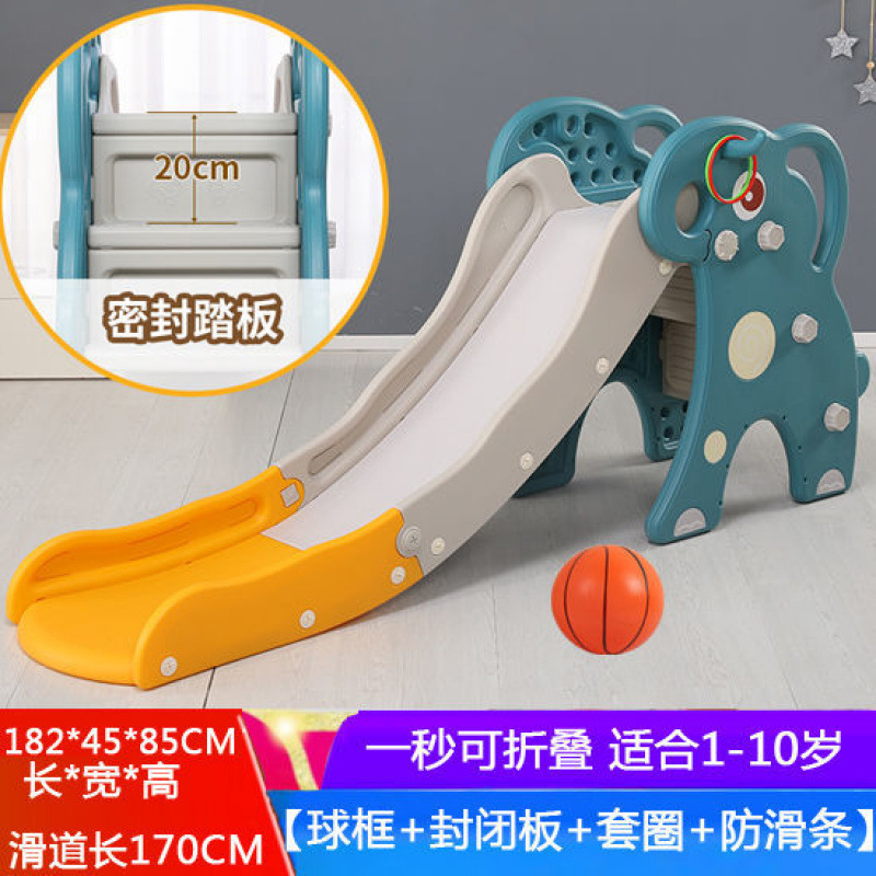 Slide para niños domésticos interiores de 2 a 10 años Baby Slide Swing 2 en 1 Family Playground multifuncional