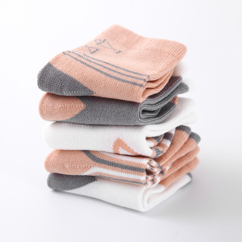 Baby socks spring and autumn cotton socks 0-1 years old newborn baby autumn and winter newborn children warm cartoon cute
