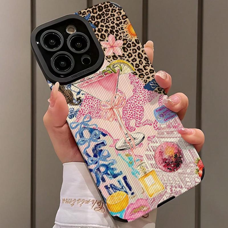 K 32733 Leopard Print Full Anti Drop Case 豹纹全包防摔壳
