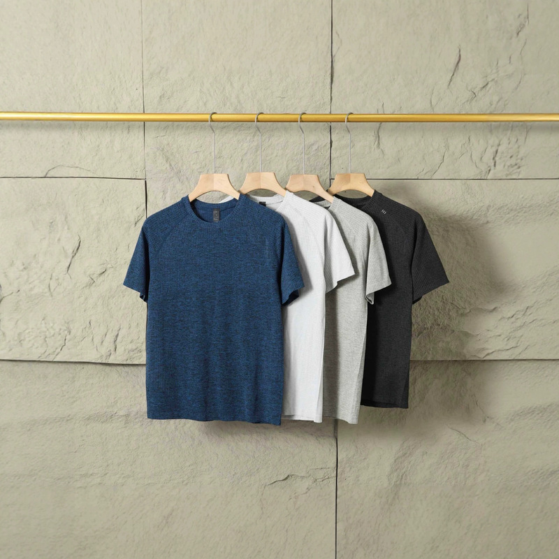 lulu Comfortable, skin-friendly, stretchy, fashionable, versatile, loose-fitting, sporty, casual, fitness, jogging, couple's short-sleeve T-shirt lulu Comfortable, skin-friendly, stretchy, fashionable, versatile, loose-fitting, sporty, casual, fitness, jogging, couple's short-sleeve T-shirt
