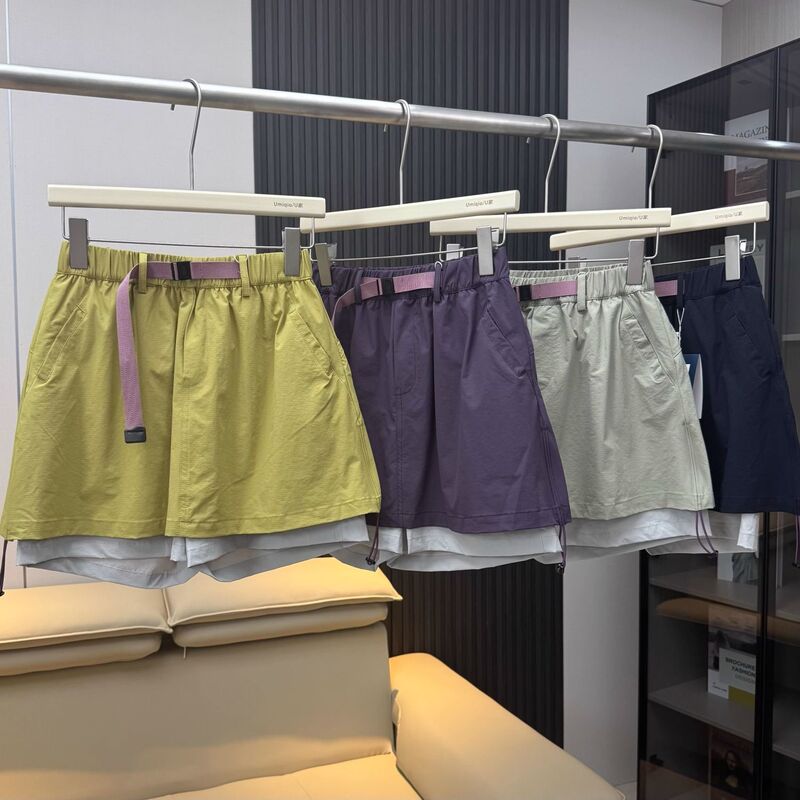 Mountain Style! Outdoor Workwear Skirt, Breathable and Quick-Drying Cycling Sports Shorts, A-Line Skirt, Anti-Exposure Culottes, Summer