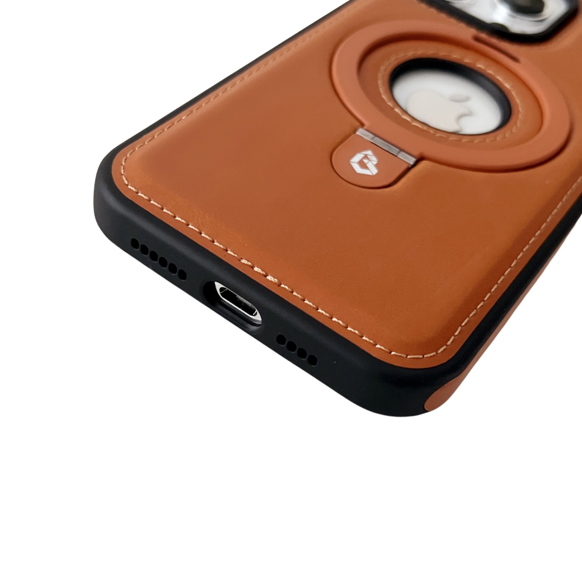 Ốp lưng da cao cấp tích hợp giá đỡ cho iPhone 15, 16, 17 Pro Max — 【Đen Cao Cấp】Dòng 17 - Không Lo Lọt Logo, 【Nâu Thanh Lịch】Dòng 17 - Không Lo Lọt Nhãn, 【Gentleman Blue】Dòng 17 - Không Lo Lọt Nhãn, 【Đỏ】Dòng 17 - Không Lo Lọt Nhãn chi tiết 11