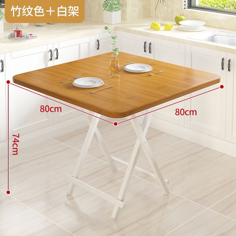 Mesa de comedor retráctil de casa de alquiler pequeña simple y portátil mesa de negociación doméstica multifuncional económica mesa plegable image 27