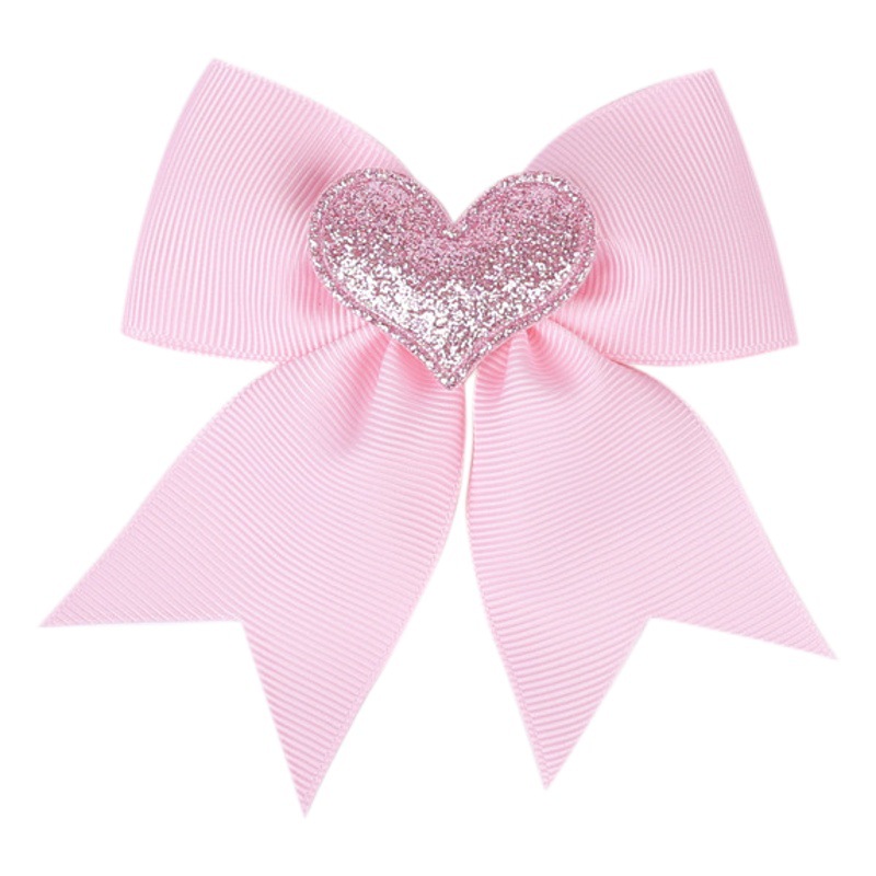 INS europea y americana del día de San Valentín de cola de Milano arco grande pequeño tamaño de dos piezas color sólido amor horquilla banda de goma horquilla