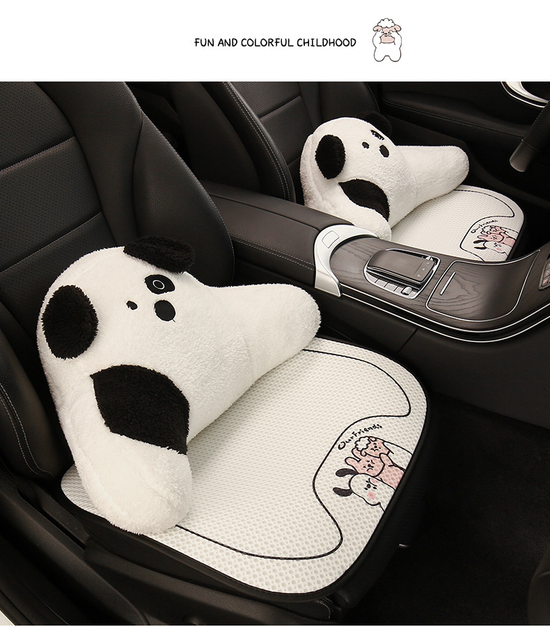 Car Cushion Advanced Sense New Summer Cool Cushion Women Ice Silk Seat Cushion Four Seasons Universal Cute Seat Cover Seat Cover