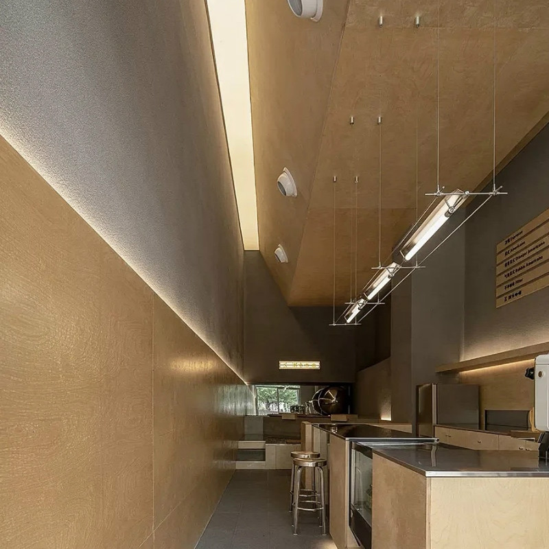 Diseñador Cai Lichao lámpara de restaurante minimalista creativo estudio bar cafeteria cajero Lámpara Maza de recepción
