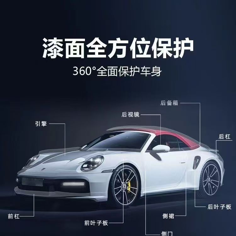 DuPont imported TPU invisible car body film anti-scratch transparent matte bright black car paint protective film