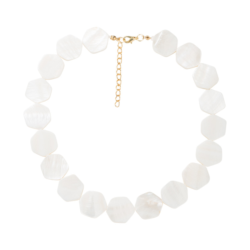 Fashion Geometric Copper Necklace Splicing Copper Necklaces