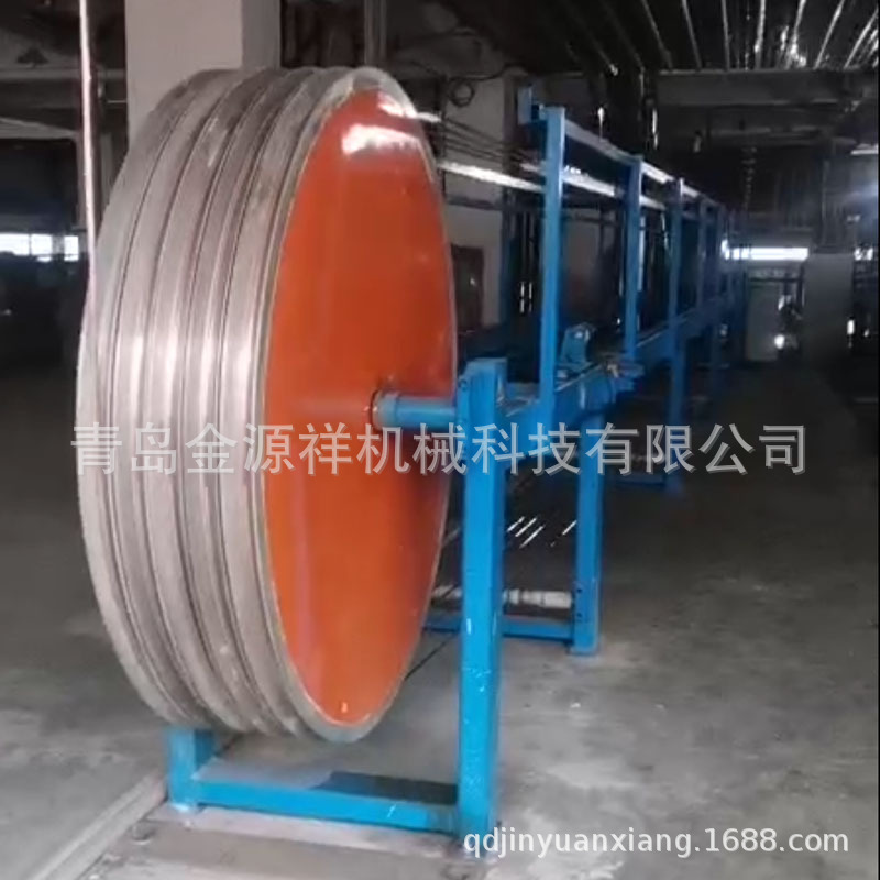 青岛储线器塑料挤出机履带牵引机交联卧式储线架 卷线机厂家销售