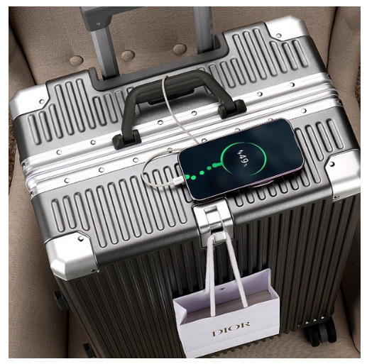 Luggage luggage case female 2025 new high-end suitcase multifunctional 20 inch boarding case universal wheel password box