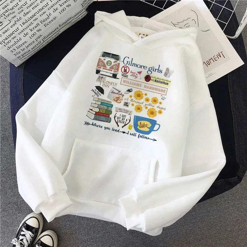 Gilmore Girls Printed Hoodies Winter Warm Tops Cute
