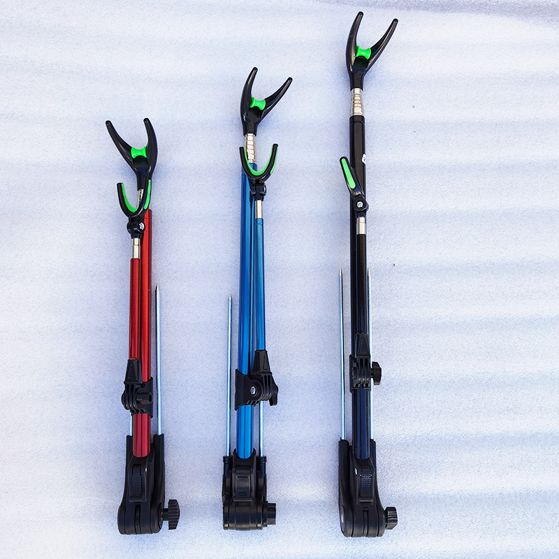 Stainless Steel Bracket Telescopic Fishing Rod Bracket Rotatable with Ground-Mounted Turret Bracket Dual-Purpose Bracket