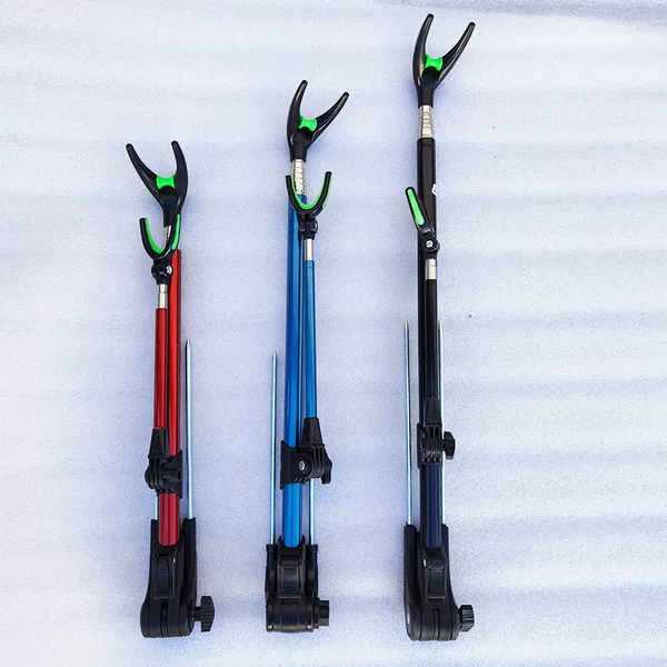 Stainless Steel Bracket Telescopic Fishing Rod Bracket Rotatable with Ground-Mounted Turret Bracket Dual-Purpose Bracket