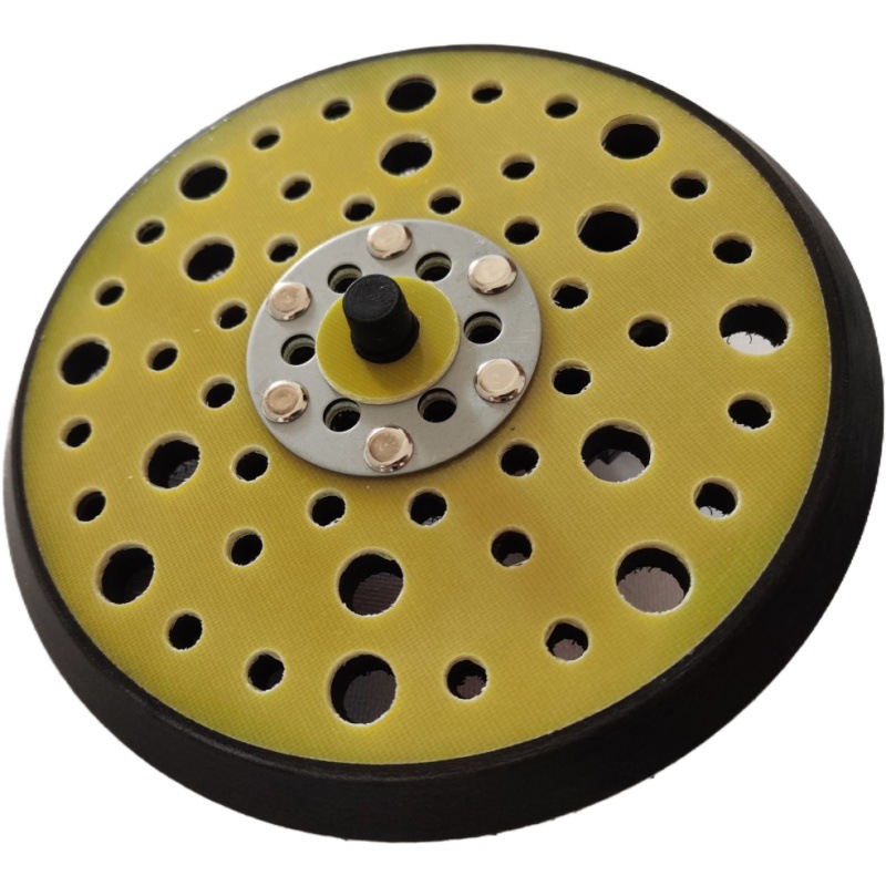 东莞厂家生产加工气动抛光盘6寸54孔拉绒毛面托盘 气动抛光盘