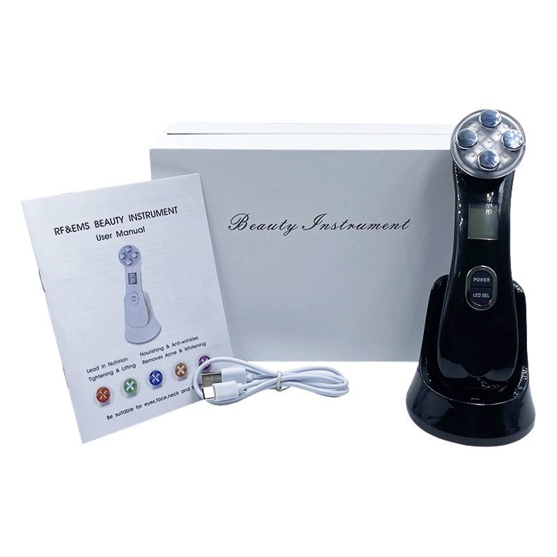 Аппарат для красоты: электропорация, массаж, LED-терапия, омоложение кожи, лифтинг, подтяжка, EMS, микротоковая терапия, подарочный RF-аппарат