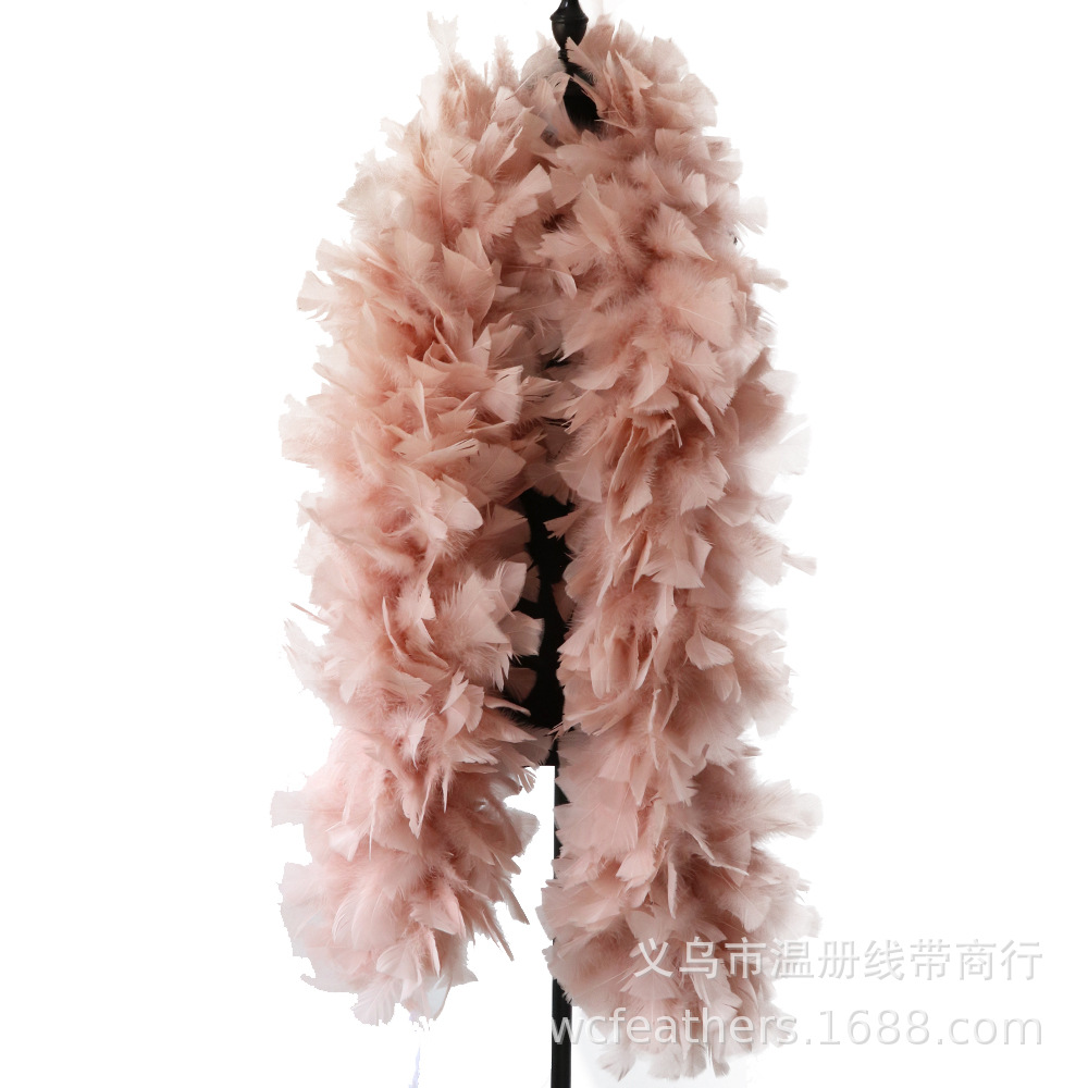 温册平板毛条羽毛拍摄道具T台走秀装饰羽毛条节日装扮服装辅料详情图9