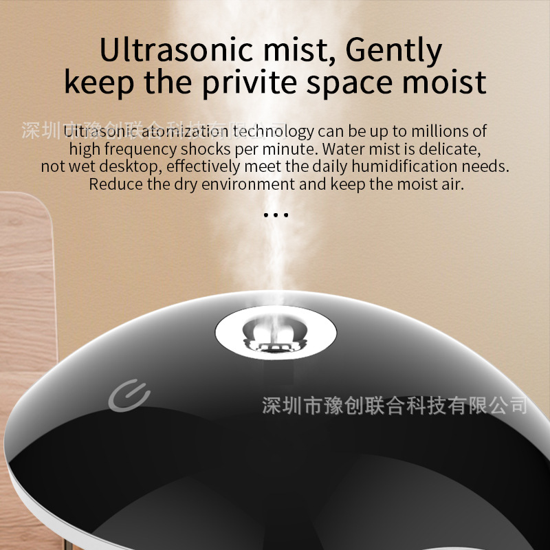 GH10 anti-gravedad humidificador gota de agua contracorriente contragravedad contracorriente ondas sonoras atomización compañero de invierno silencioso