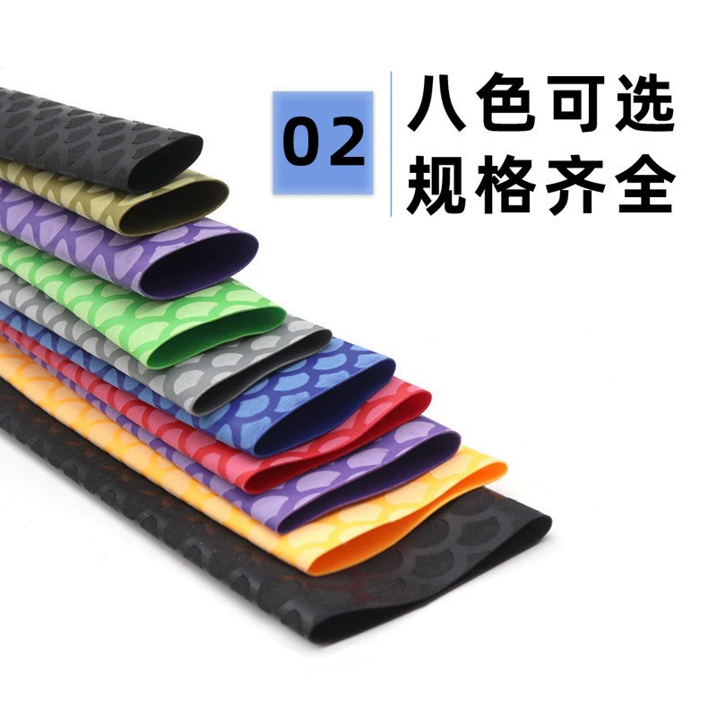 Нескользящая термоусадочная трубка, ракетка для бадминтона, ручка для удочки, противоскользящая оболочка, трубка с рисунком рыбьей чешуи, термоусадочная трубка для удочки