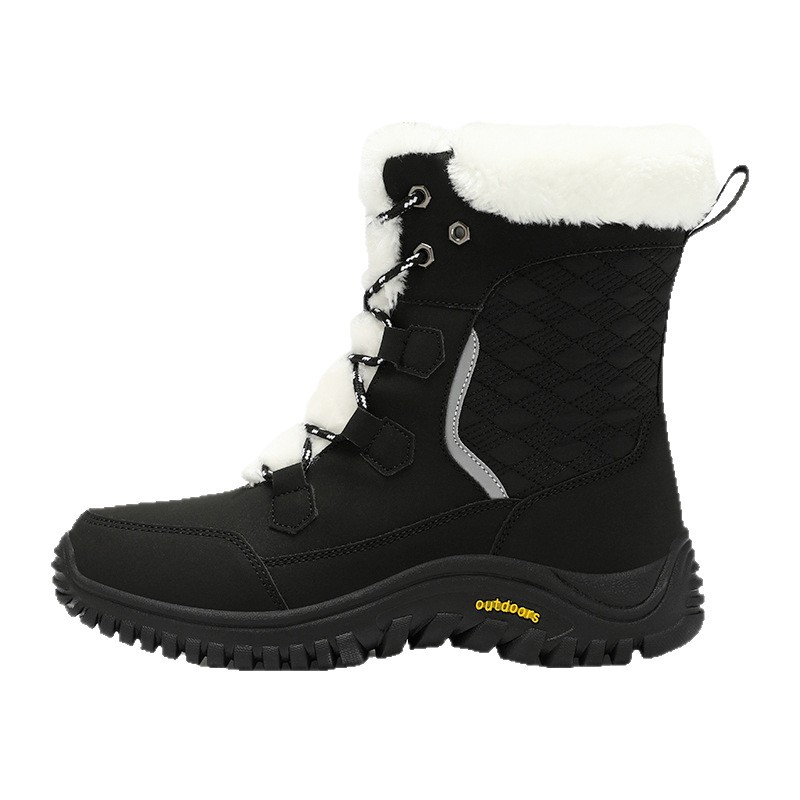 Zapatas de montaña transfronterizas, botas de nieve al aire libre, zapatas de esquí impermeables a prueba de frío, equipos de viaje de -40 grados para hombres y mujeres