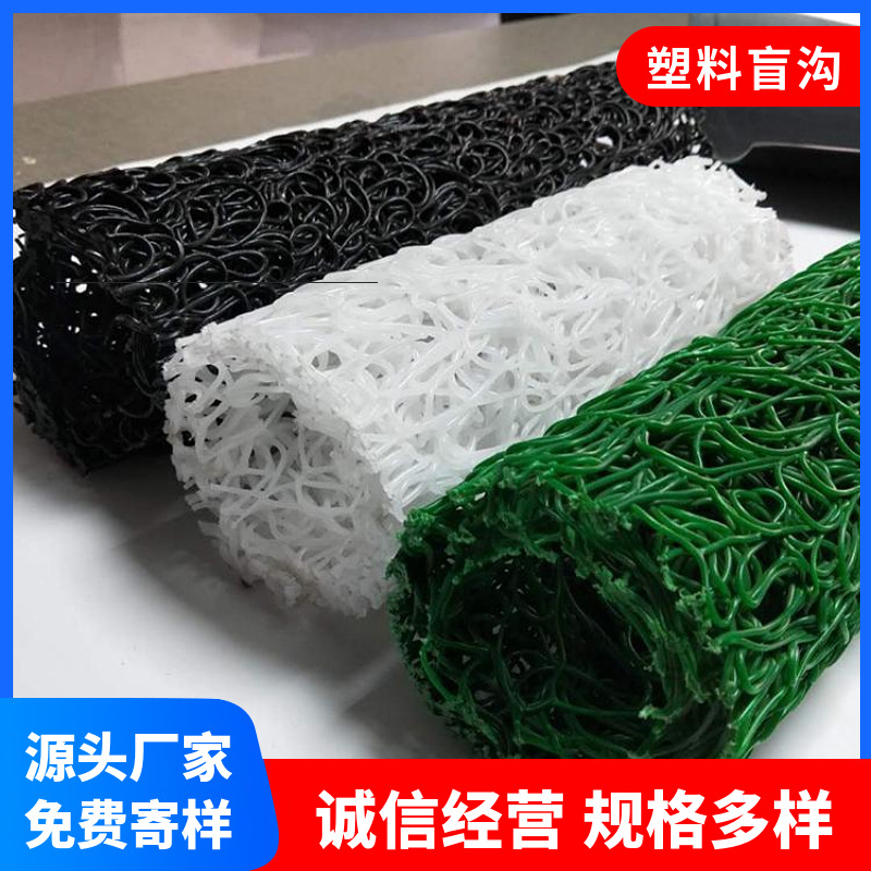 厂家现货塑料盲沟 黑色塑料排水盲管 隧道公路地下110渗水管