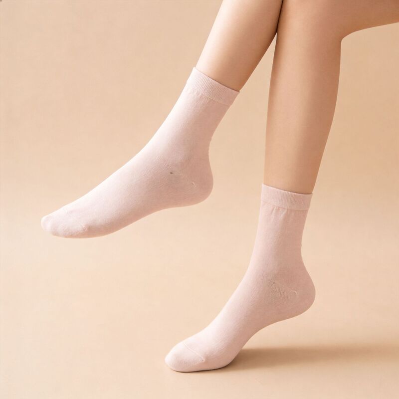 Women's Silk Socks, Short Style, New Summer Model, Lightweight and Breathable, Men's Short Socks, Pure Silk, Solid Color Casual Socks, Multiple Colors