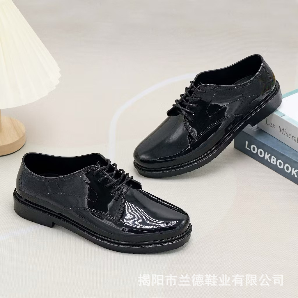 Comercio exterior transfronterizo zapatos de cuero formales de negocios de alta gama con cordones puntiagudos transpirables y brillantes zapatos derby de oficina de todo fósforo británicos