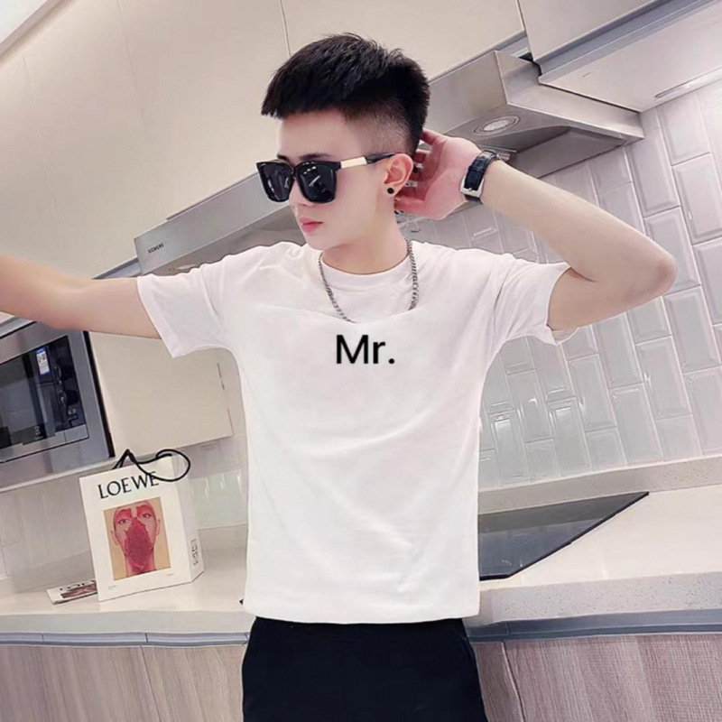 Pure Cotton 2026 Summer Short-Sleeve Slim-Fit T-Shirt for Men, Petite Size, Xs, 155cm