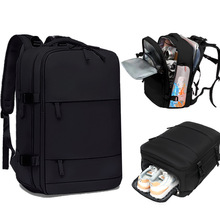 新款百搭简约背包双肩包男女旅行大容量多功能底部独立鞋仓双肩包