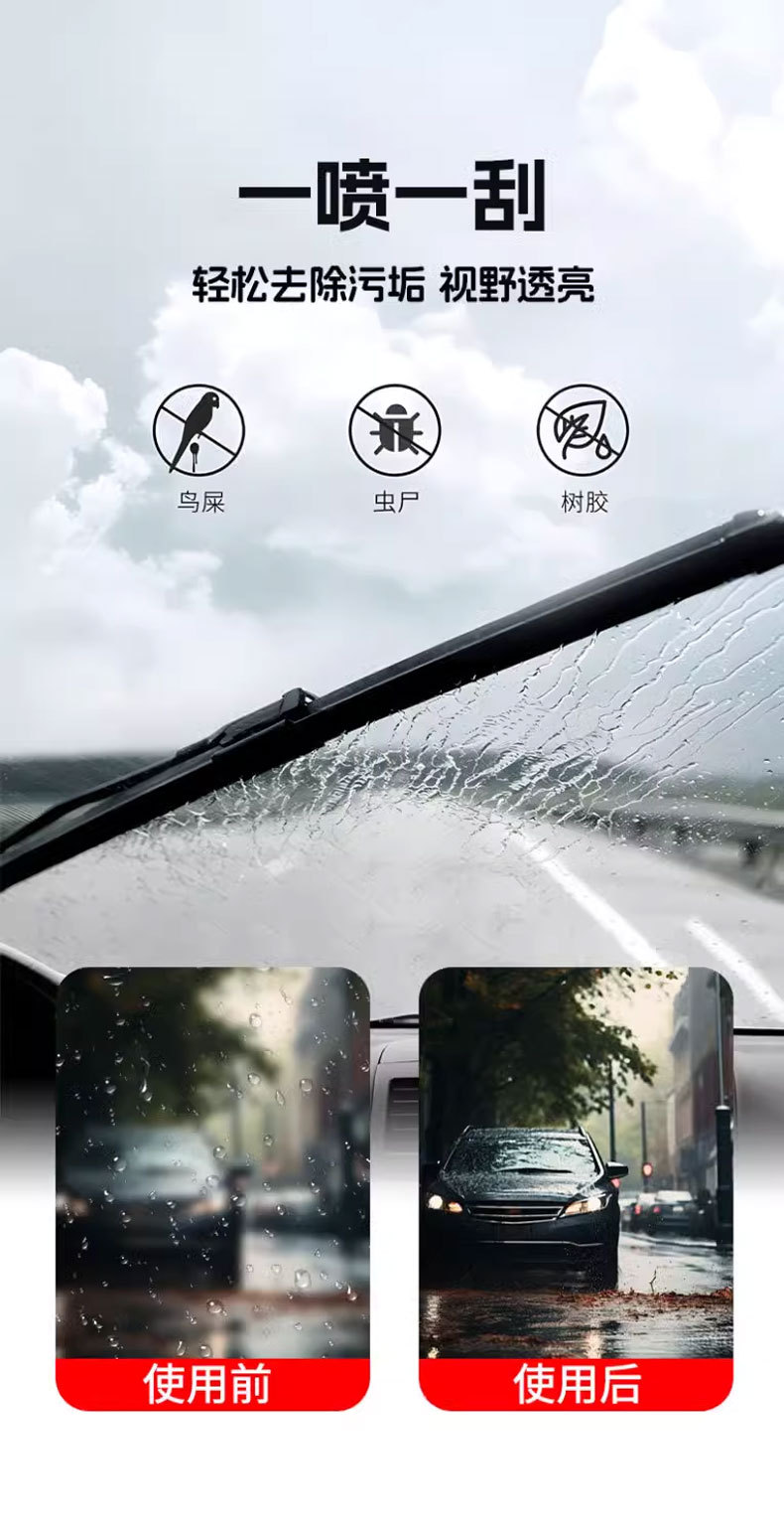 Suitable for Qiao Bangzhong China Petroleum Ethanol Glass Water Powerful Degreasing Film 0 Degree Glass Water for Tesla Vehicles