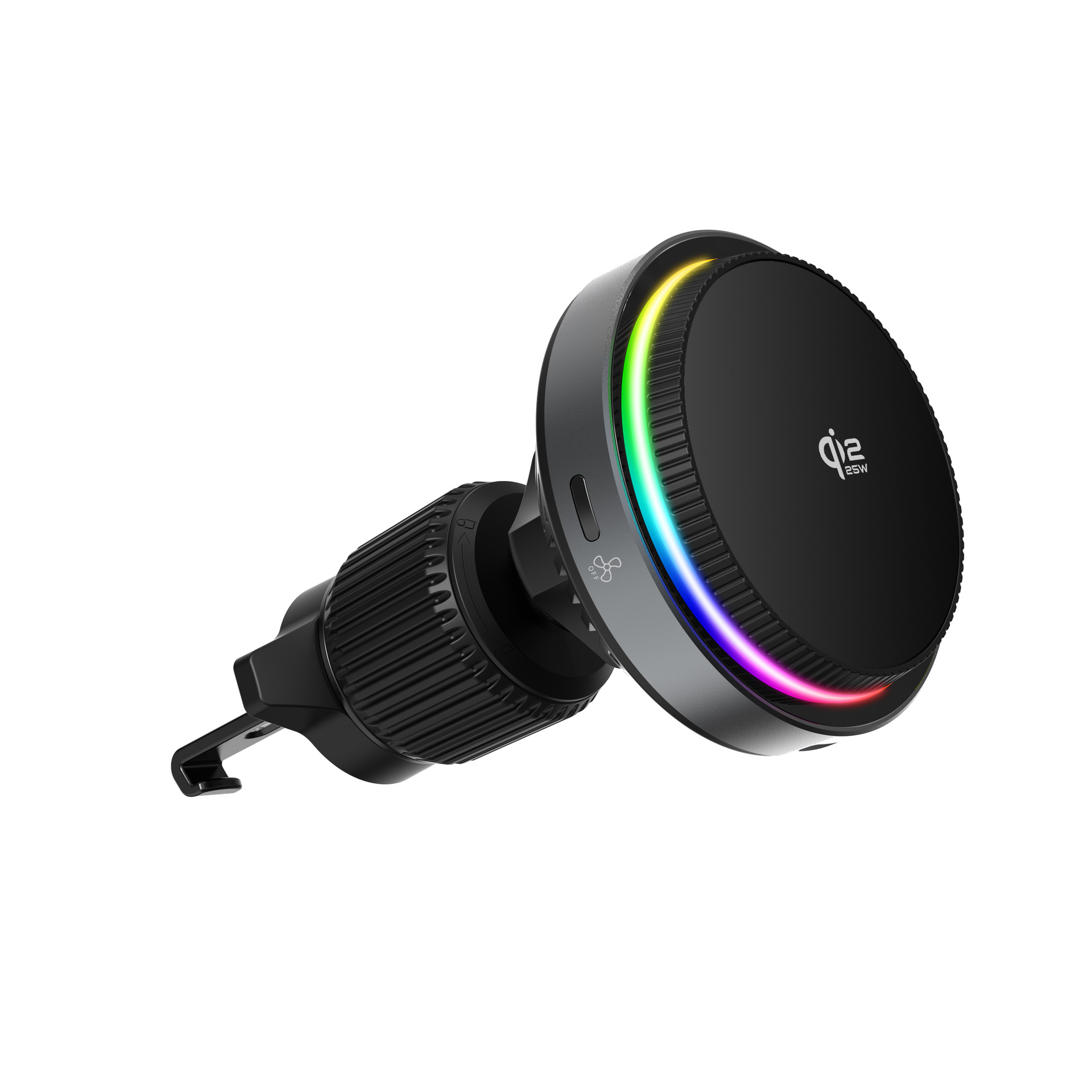 Magnetisk trådløs biloplader med køling og rgb lys_voghion.com