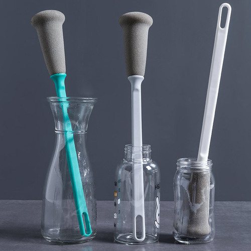 Nordic style long-handled cleaning and decontamination sponge cup brush can be hung and convenient cup cleaning brush Amazon cross-border new model